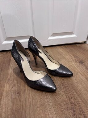 BCBGeneration Metallic Charcoal Pointed-Toe Stiletto Pumps